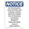 Signmission OSHA Notice Sign, 14" H, 10" W, Rigid Plastic, No Trespassing Your Hunting And Sign, Portrait OS-NS-P-1014-V-15010 - alternate 1